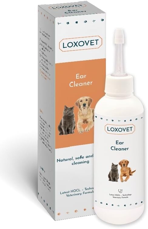 Soluzione Fisiologica Pulizia Orecchie cane e gatto, Detergente per Orecchie