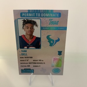 2023 Panini Contenders Permit to Dominate Tank Dell #34