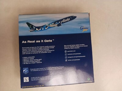 Gemini Jets 1:400 Alaska Airlines B737 Max 9 N932AK – West Coast, Preassemblato - 3