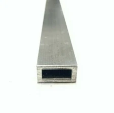 6063 Aluminum Rectangular Tube 1/2" X 1" X .125" Wall 12" Piece