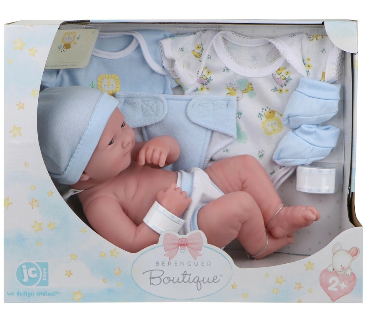 Poupon coffret nouveau né Berenguer avec accessoires de soin réalistes pour enfant
