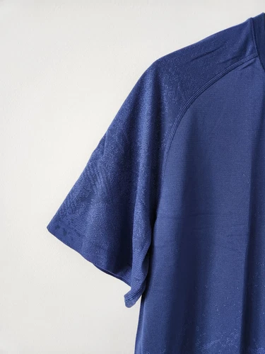 NWT LULULEMON PNTN/PSYH Navy Blue Metal Vent Tech SS 2.0 Shirt Men's XL