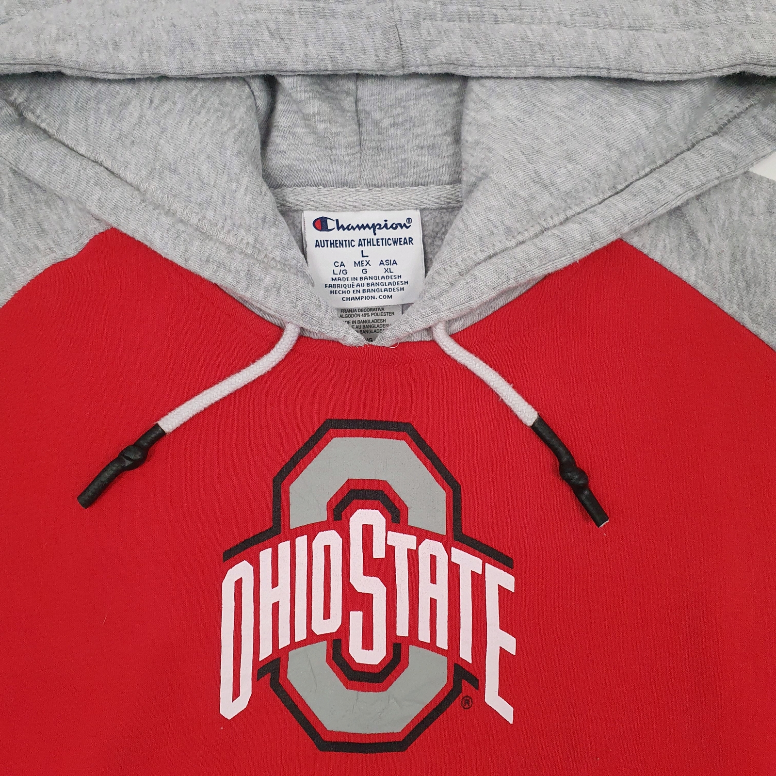 CHAMPION Hoodie Ohio State Jumper Sweatshirt Mens L image 2
