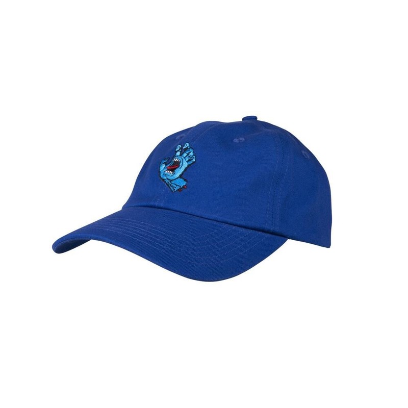 NEW SANTA CRUZ Santa Cruz Cap MINI SCREAMING HAND BASEBALL Cap Hat Blue STREET