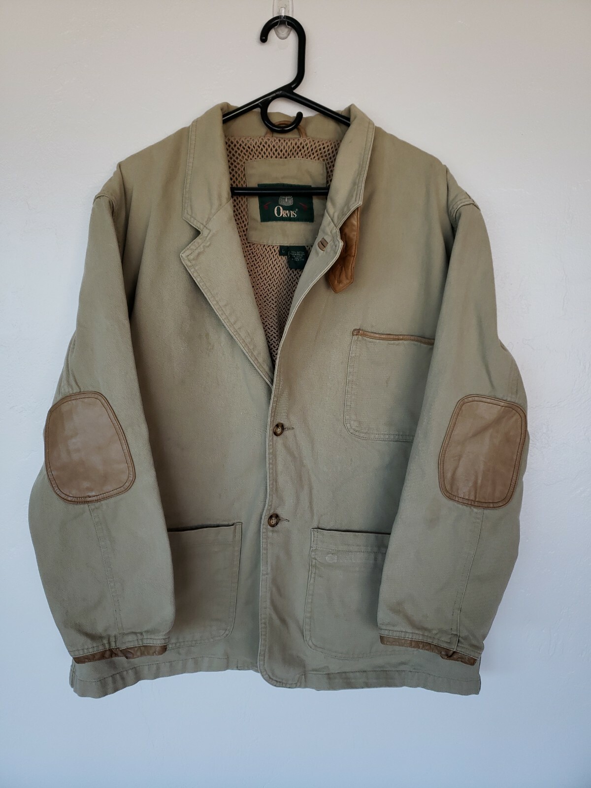 Mens Orvis Zambezi Field Coat Hunting Safari Jacket C… Gem