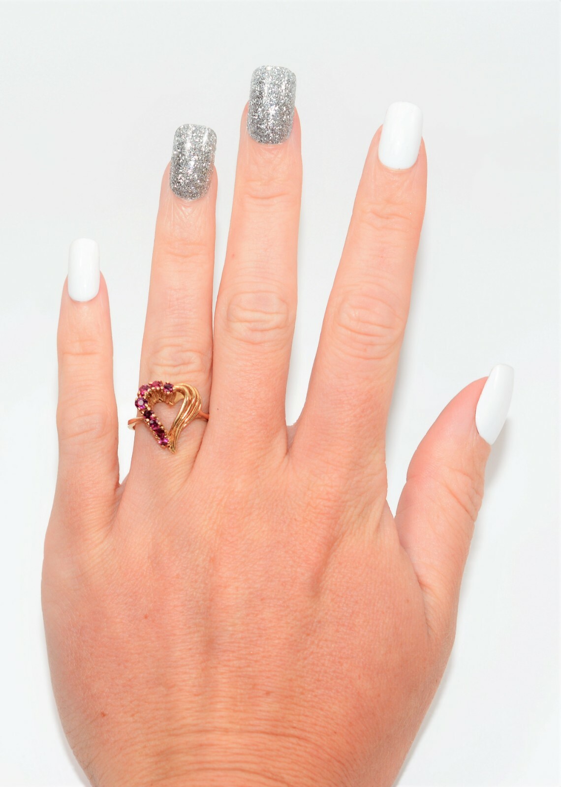 Natural Ruby Ring 14K Solid Gold .48tcw Gemstone … - image 2