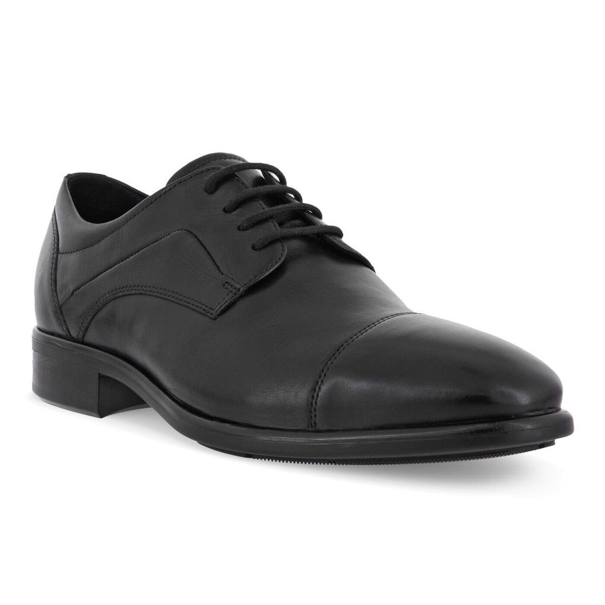 ECCO Citytray Cap Toe Derby - Black Amazon.com | ECCO CITYTRAY Apron Toe TIE, Black, 12-12.5  main image 4