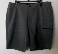 *NWT* ZEROXPOSUR~ MENS HEATHER SLATE STRETCH TRAVEL SHORTS ~ 40