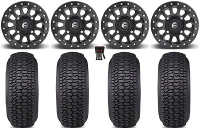Fuel Vector Bdlk 15'' Wheels Bk 32'' Regulator 2 Tires Polaris RZR XP 1K / PRO XP