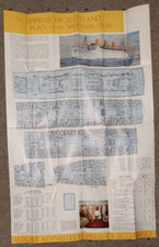 1956 SS Empress of Scotland Steamship Large Deck Plan Brochure Can Pac B5-82