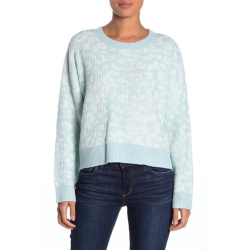 NWT John +Jenn Blue Cropped Pullover 