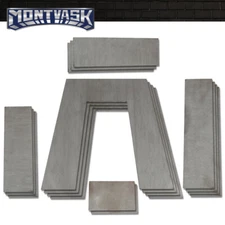 10" Tall 3" Wide Weld on Lowering Truck Under Bed Frame Step C Notch Kit