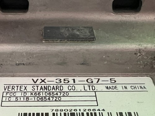 (8) Vertex Standard (Motorola) VX-351 / Two Way Radio / Analog / 450-512 MHz - Picture 10 of 10