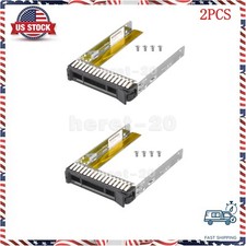 Lot of 2 for Lenovo 2.5" SAS SATA Hard Drive Tray Caddy ST250 ST550 SR550 SR650