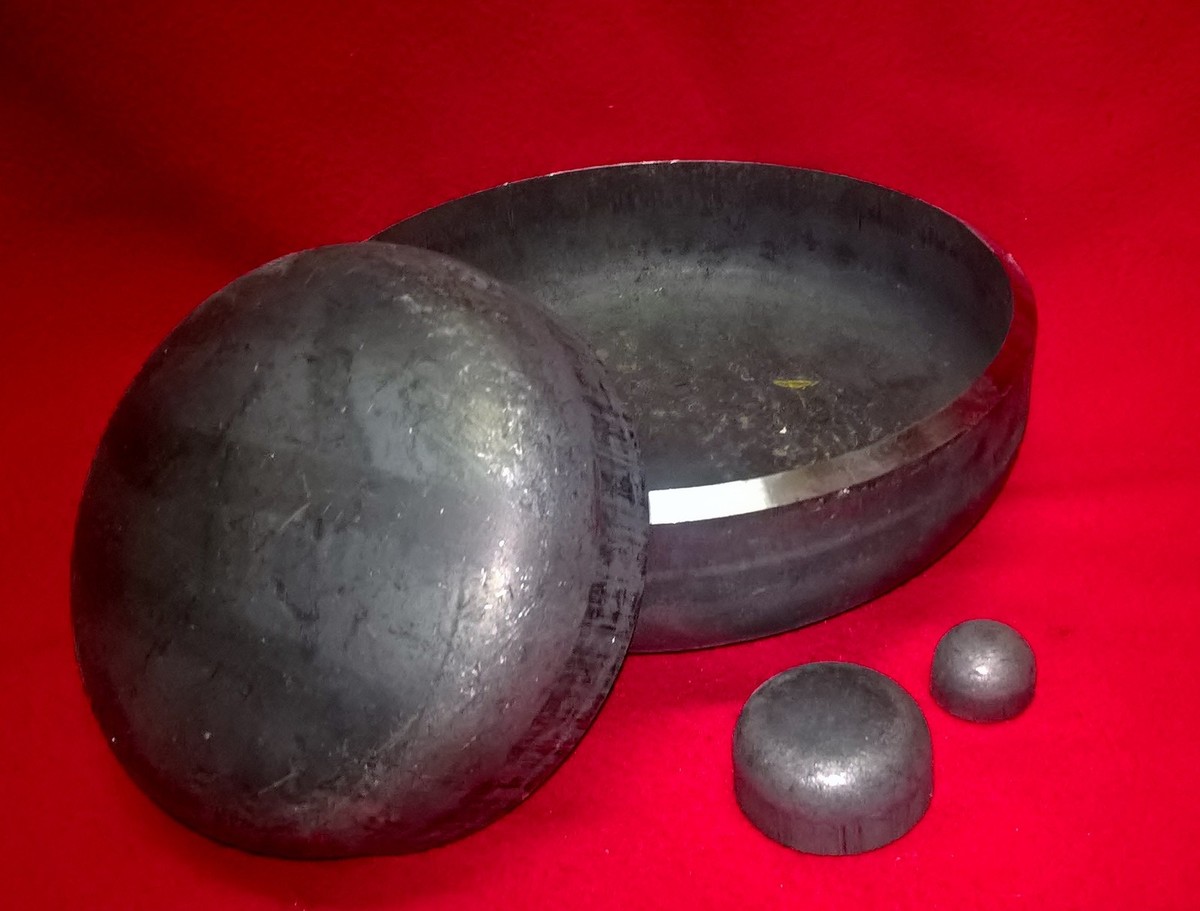 Klöpperboden Rohrabschluss 113,0x2,5 Mm Stahl S235JR - Gewölbte Schale Rohrabschluss Schweißbar