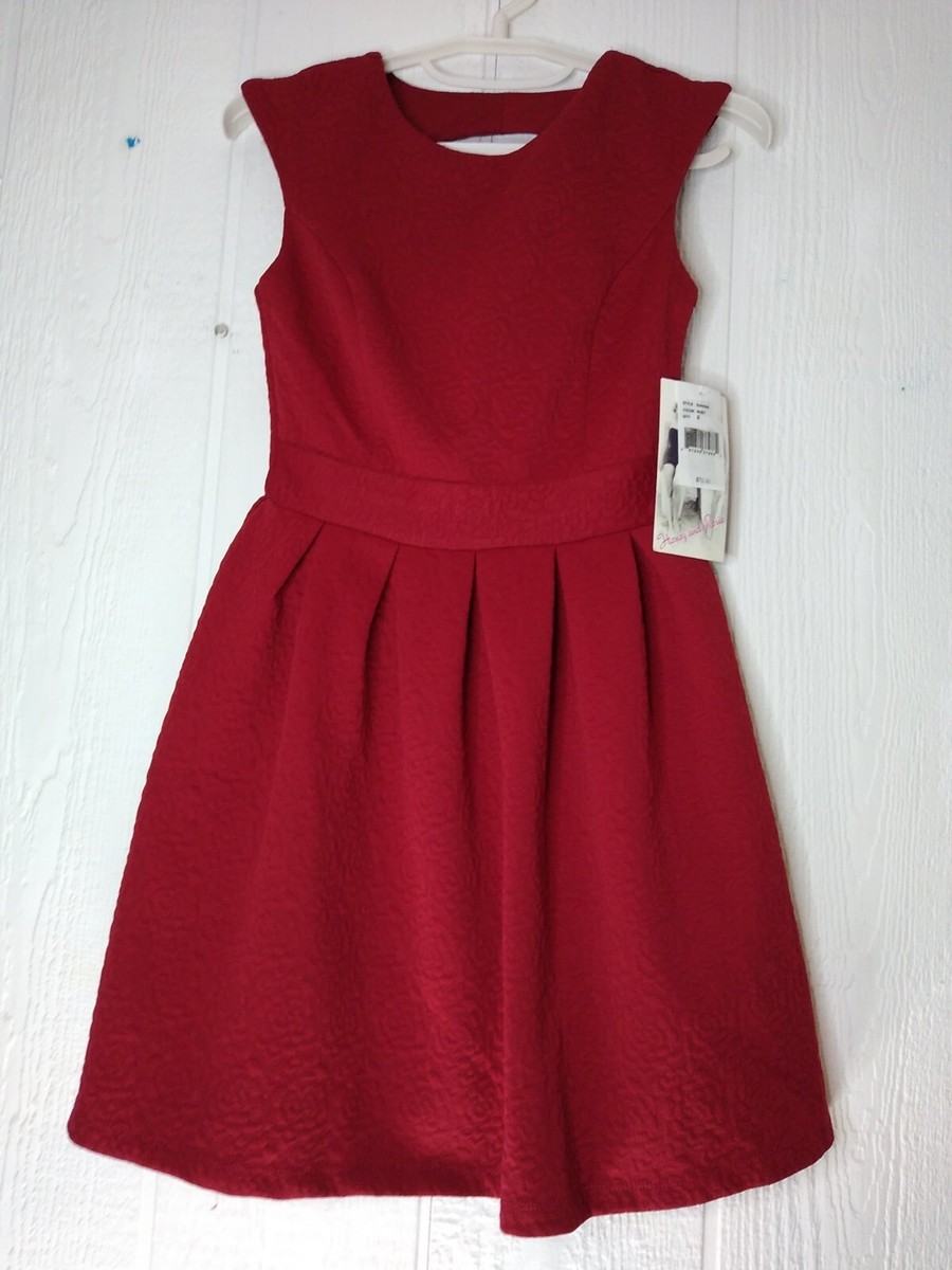open lace back dress Honey Red Maxi Dress