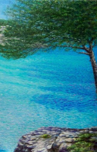 Anastasia Woron :" Calas Menorca " -óleo Original Signed (40x30 CM 2024 - Bild 3 von 17