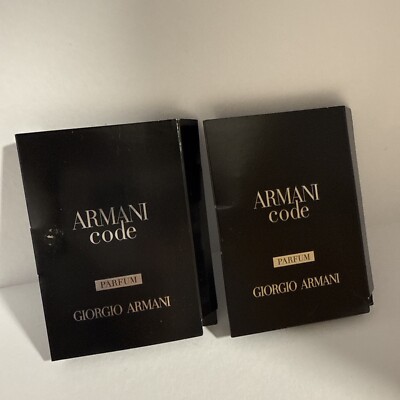 2 ARMANI Code PARFUM by GIORGIO ARMANI Spray Sample 0.04oz / 1.2ml NEW