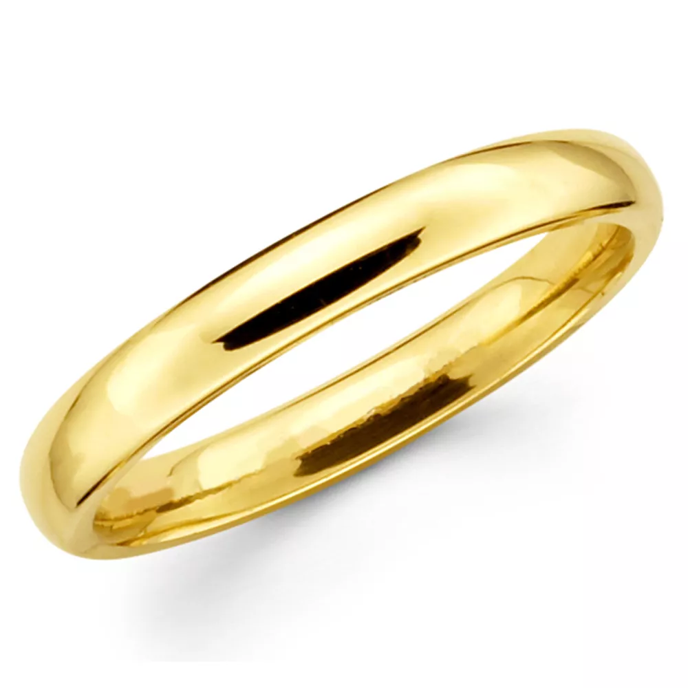 Plain yellow hotsell gold ring