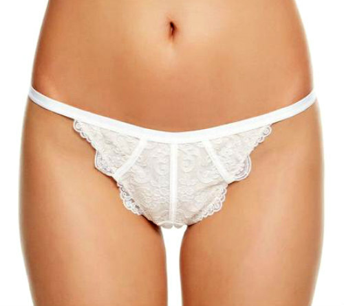 B/NEW Ltd Edition RARE ANN SUMMERS PENNY WEDDING LINGERIE LACE THONG SOLD-OUT