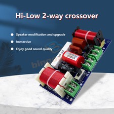 2Way 250W Hi-Fi Audio Speaker Treble Bass Home Speakers Filter Frequency Divider