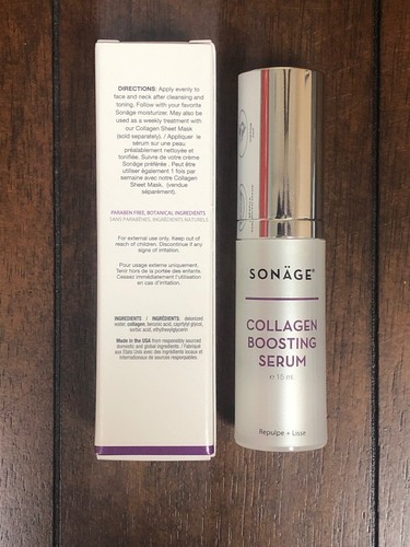 SONAGE Collagen Serum 0.5 oz 15ml Full Size ~ Brand New in Box!! π - Picture 2 of 5