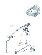 Arnés de aleta de escape Volkswagen Arteon 3H7 3Q0971068 nuevo real