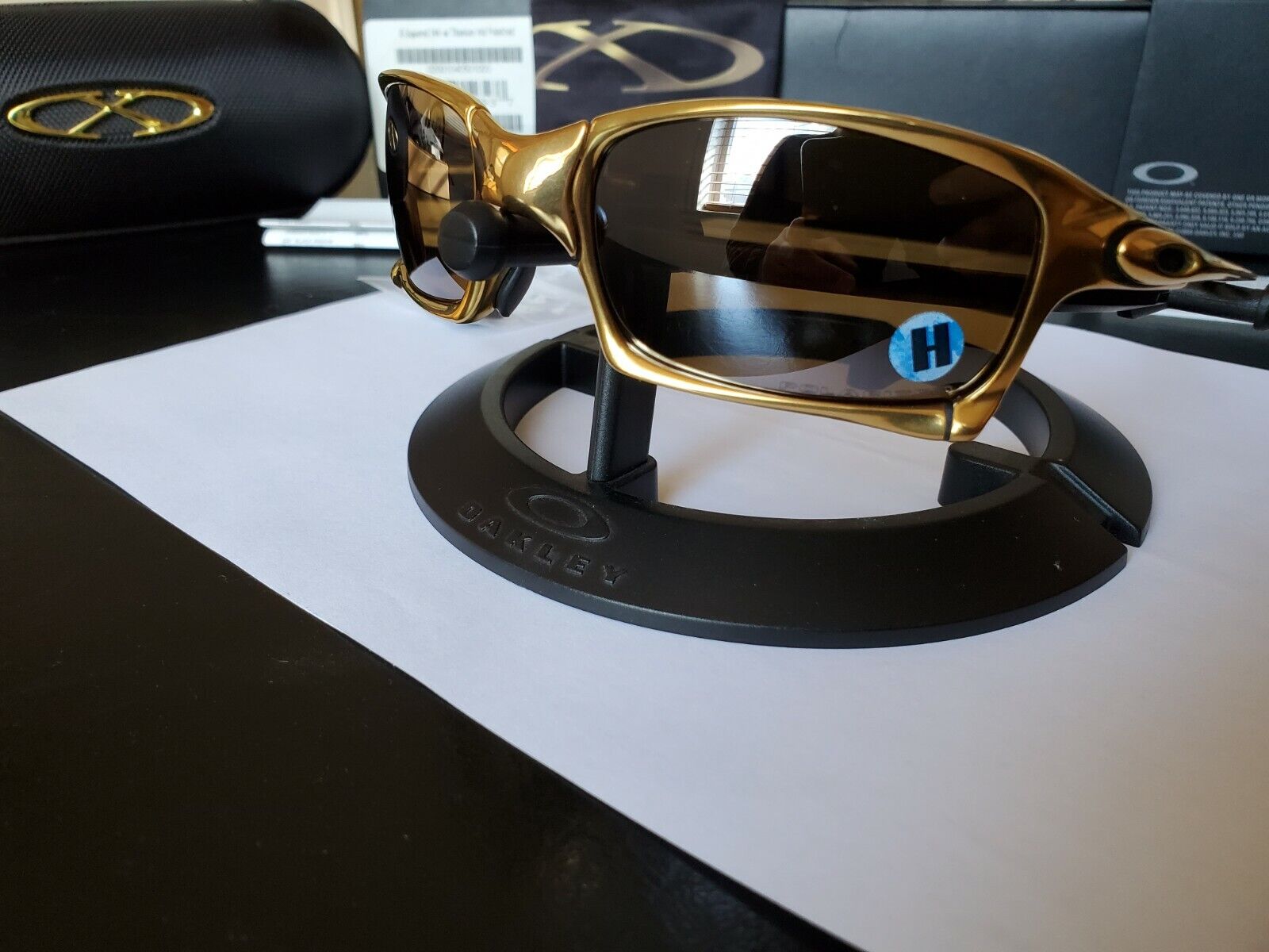 OAKLEY X-METAL X-SQUARED / 24K / Titanium Iridium Polarised 6011-10 | eBay