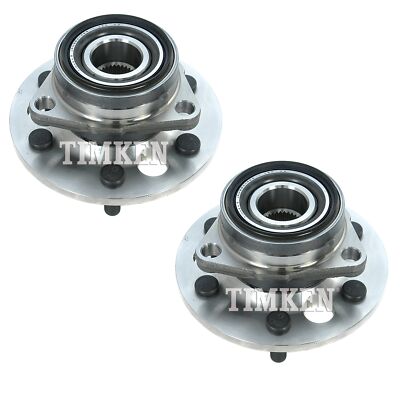 Pair Set 2 Front Timken Wheel Bearing & Hub Kit for K1500 4WD Light Duty STD Cab