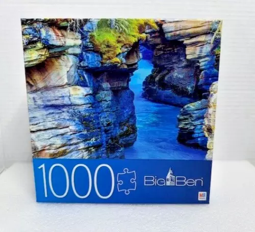 NEW Athabasca Falls Canyon 1000 Piece Big Ben Puzzle 20 X 27 inches Sealed bag