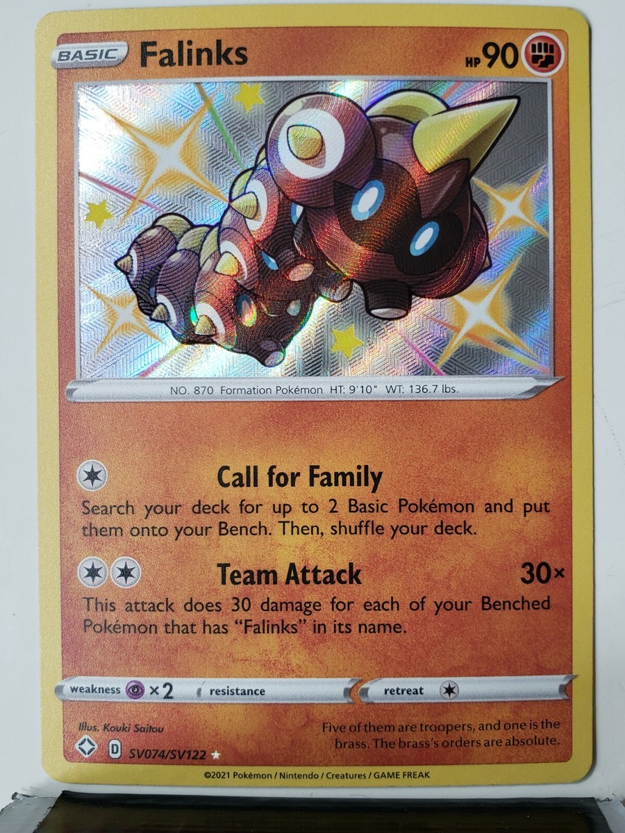 HOLO Falinks SV074/SV122 - NM / M - SHINY VAULT Shining Fates Pokemon Card HOLO Falinks SV074/SV122 - NM / M - SHINY VAULT Shining Fates Pokemon Card