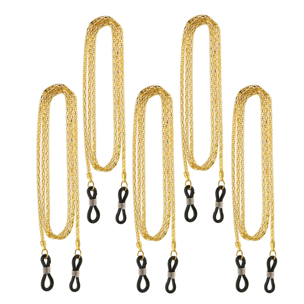 10pcs Metal Eyeglass Neck Chain Reading Glasses Sunglasses Holder Cords