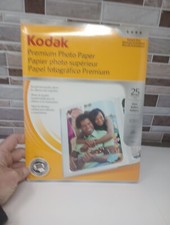 Kodak Premium Photo Paper 8.5 mil Glossy 8 1/2 x 11" 25 Sheets 8689283 New