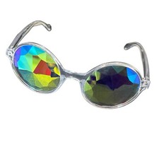 KALEIDOSCOPE SUNGLASSES - Trippy wild crazy hot led glow prizm shades optics eye