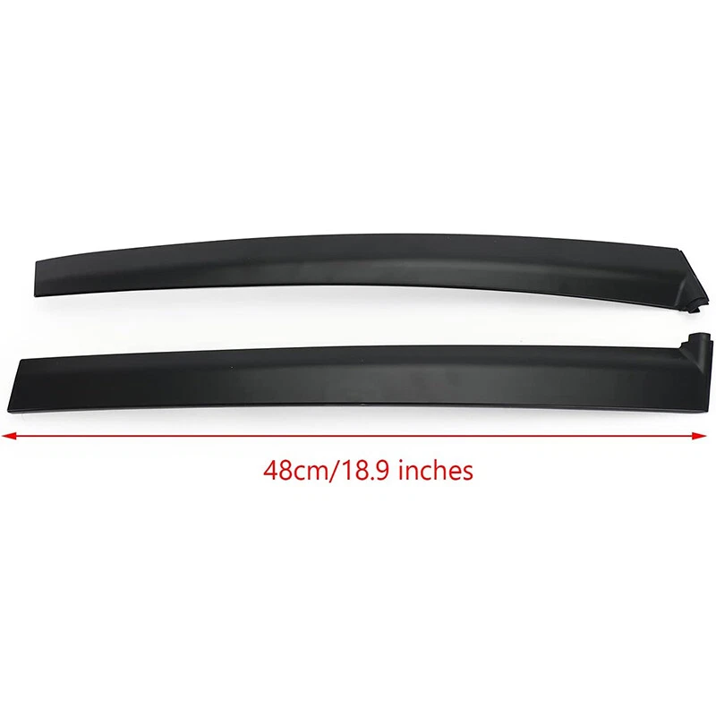 Black Left & Right Side Window Molding Door Sash Trim For 1992-1995 Honda Civic Foto 3 de 4
