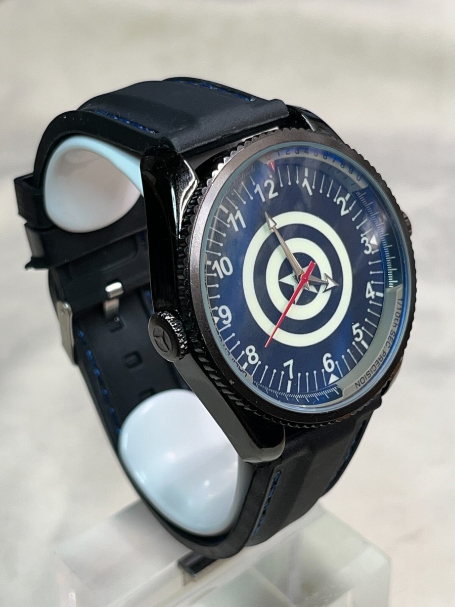 Marvel Captain America Quartz Men's Watch Full green Lume Dial NEW