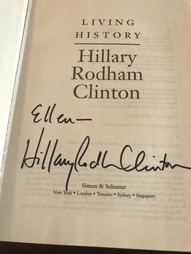 Bill Clinton and Hillary Rodham Clinton Signed Matted Framed w/ 8x10 JSA Auth. - Picture 5 of 7