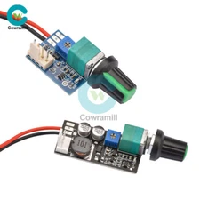 10pcs DC12V PWM Fan Governor Speed Control With Knob 2-3/4Wire Fan Regulation