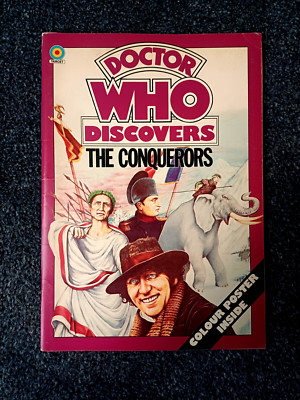 DOCTOR WHO DISCOVER THE CONQUERORS - Zielbuch - Tom Baker - mit Poster sehr guter Zustand
