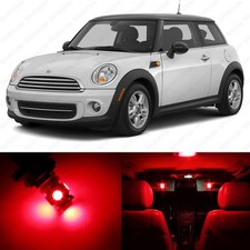 11 X Red Led Lights Interior Package For Mini Cooper S R56 Hardtop 2006 - 2014