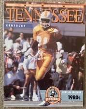 1990 - Tennessee Vols vs Kentucky Football Program - Alvin Harper - John Majors