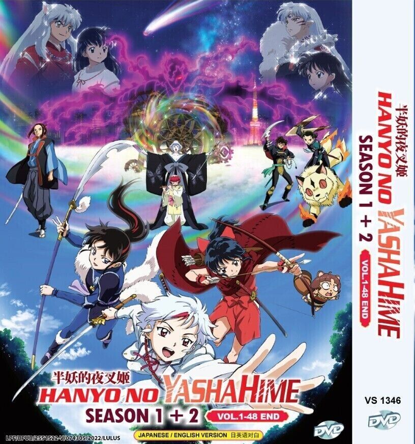 DVD HANYO NO YASHAHIME SEASON 1+2 VOL.1-48(Princess Half-Demon) English  Dubbed