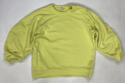 Agolde Thora 3/4 Crewneck Sweatshirt Women Large Yellow
