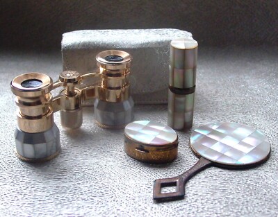interessantes Vintage Perlmutt Set