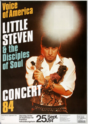 Little Steven - Voice of America, Frankfurt 1984 - Konzertplakat