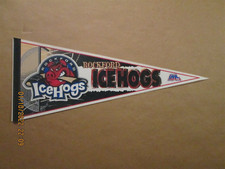 UHL Rockford Icehogs Vintage Circa 2000 Team Logo Hockey Pennant #2