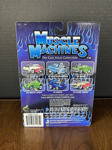 2003 Muscle Machines Orange '48 Anglia Diecast 1:64 Funline Vehicle 03-08 - Picture 5 of 5