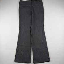Escada Pinstripe Wide Leg Dress Pants Women  s EU 42 US 12 33x32 Black