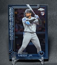 Victor Mesa Jr. Rookie 2025 Topps Chrome Update Series Card #USC4 Miami Marlins