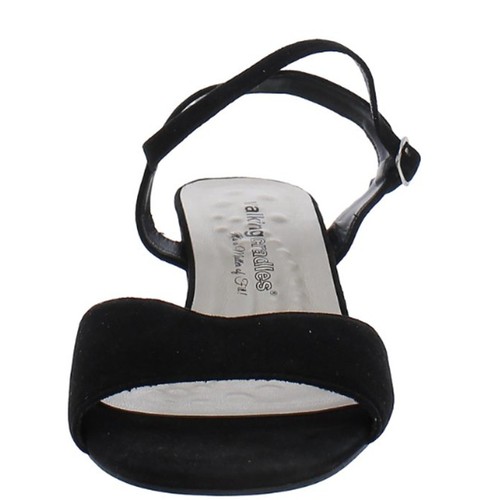 WALKING CRADLES Women's Lydia Slingback Sandals US 6M Black Suede Heel NIB - Picture 3 of 7